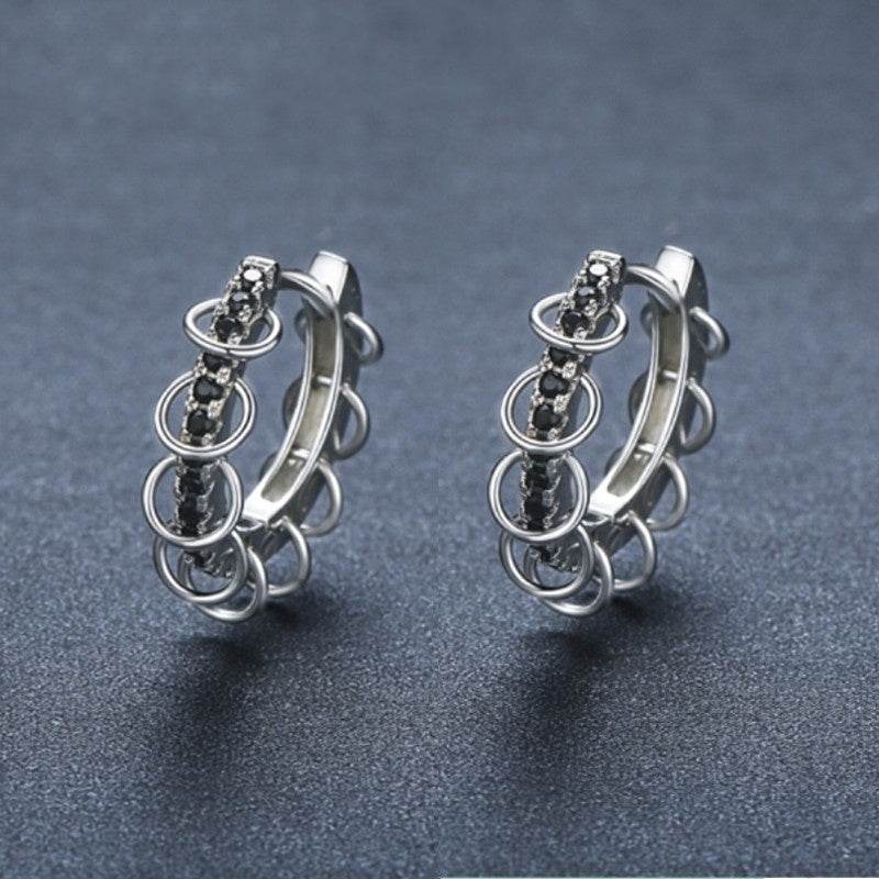 European And American Design Zircon Copper Ear Buckle Simple And Advanced Earring - EX-STOCK Canada