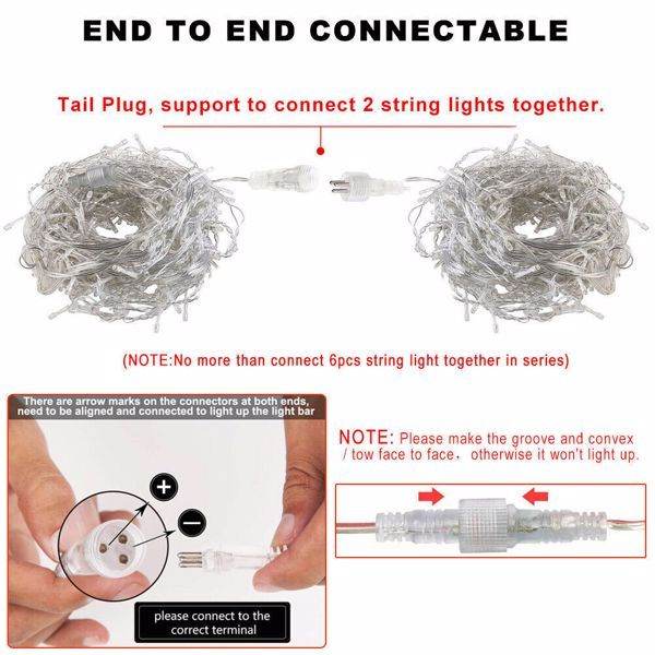 String Lighting Ice Bar Light 96 Light, US Spec, White String Lighting - EX-STOCK Canada