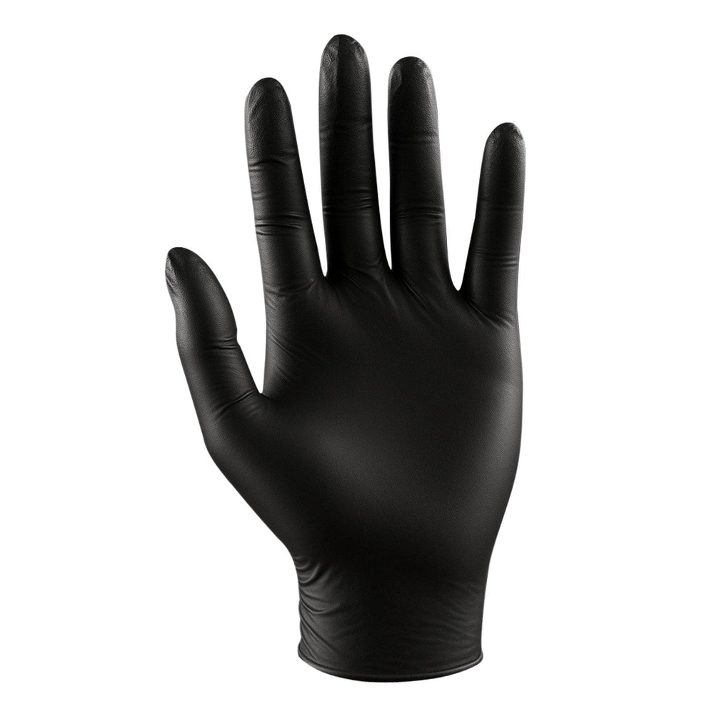 Guantes desechables de nitrilo negro 4,5 mil sin látex ni polvo 100 unidades talla L
