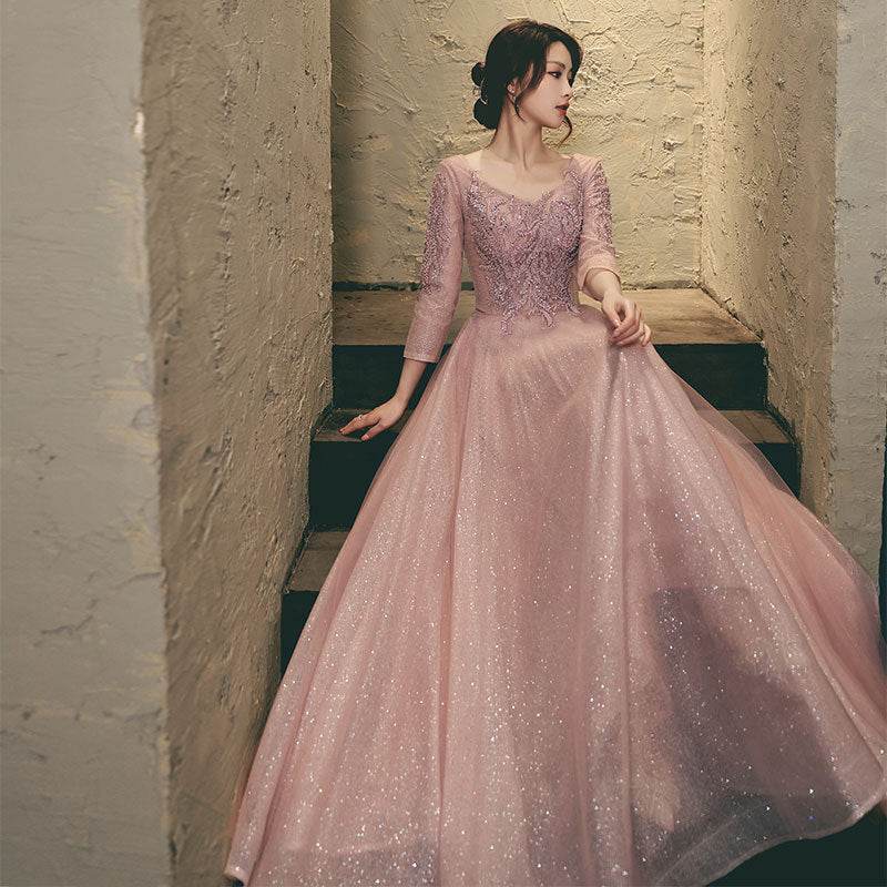 Banquet Sequined Princess formal Dress Evening Party Dress - EX-STOCK Canada