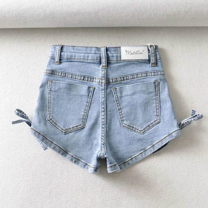 Fashionable And Personalized Bow Denim Shorts For Women - EX-STOCK Canada