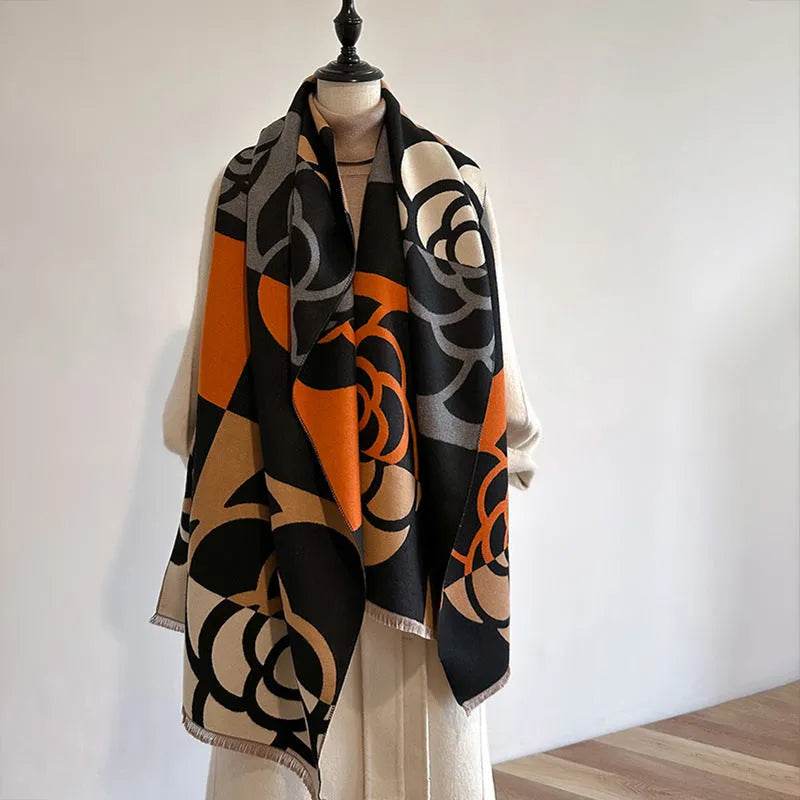 Cashmere Dual-use Warm Winter Vintage Scarf Women - EX-STOCK Canada