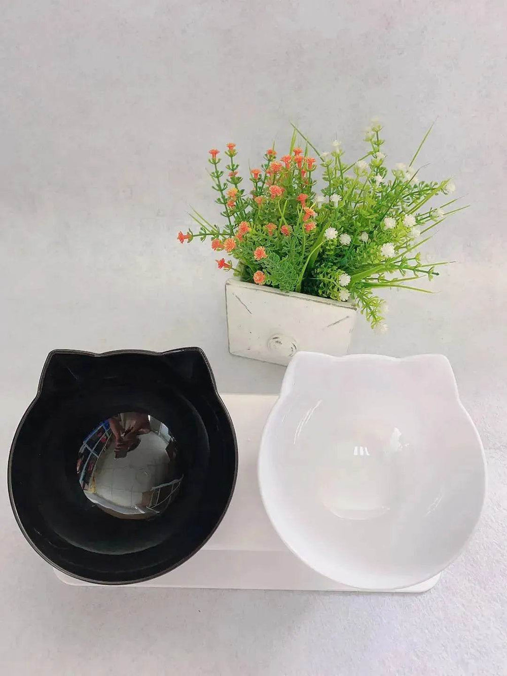 Elevated Double Food Bowl for Pets Cat Dog Food and water Bowl - EX-STOCK Canada