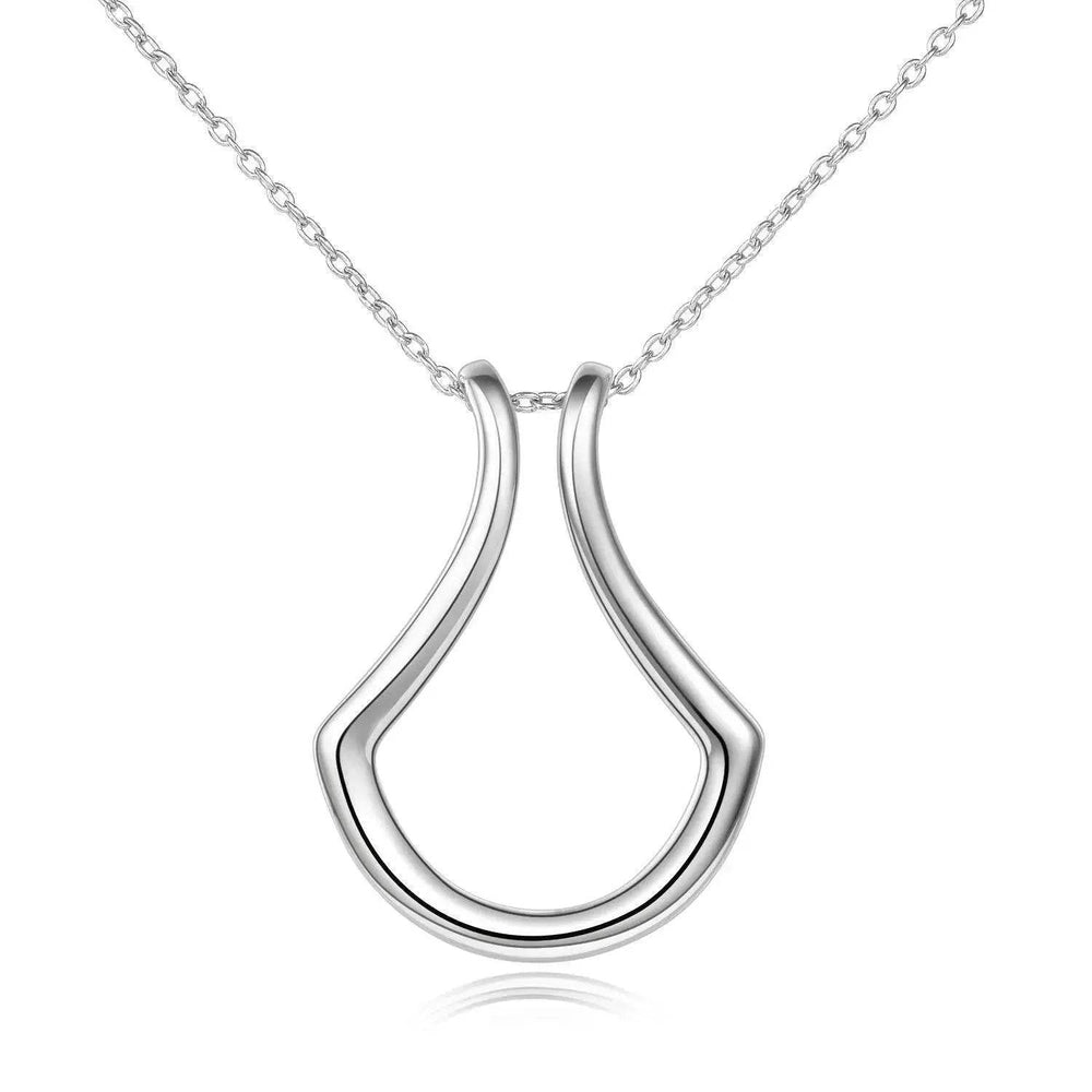 Sterling Silver Ring Holder Necklace Pendant Jewelry for Women - EX-STOCK Canada