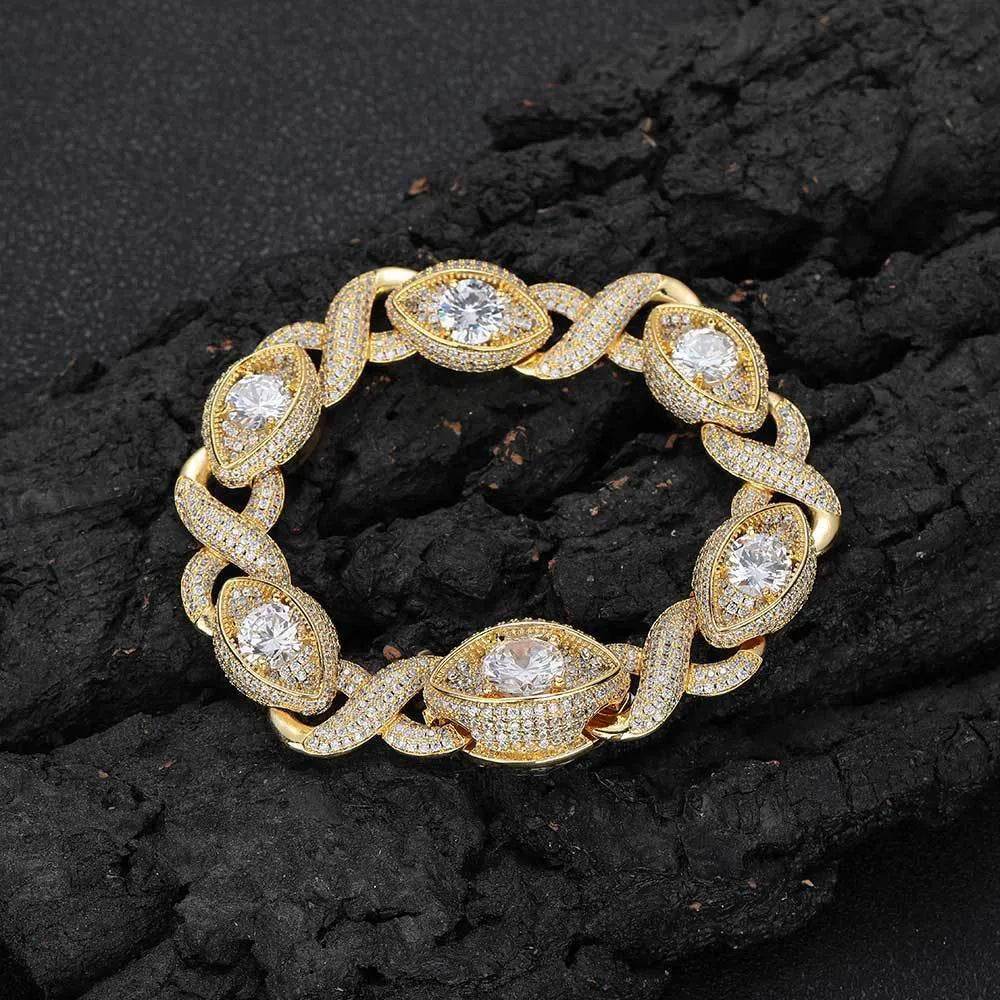 Men's Fashion Hip Hop Zircon Bracelet Cuban Link Chain - EX-STOCK Canada