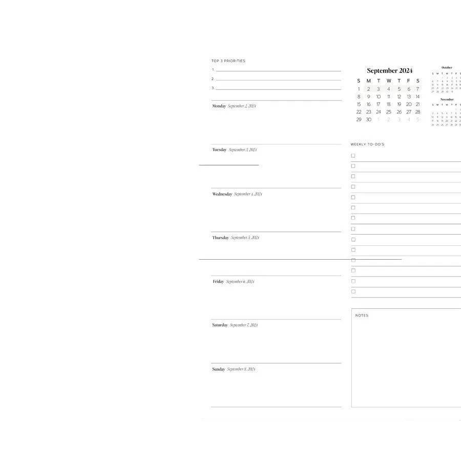 24to25 Daily Planner Annual Planning Notebook - EX-STOCK Canada