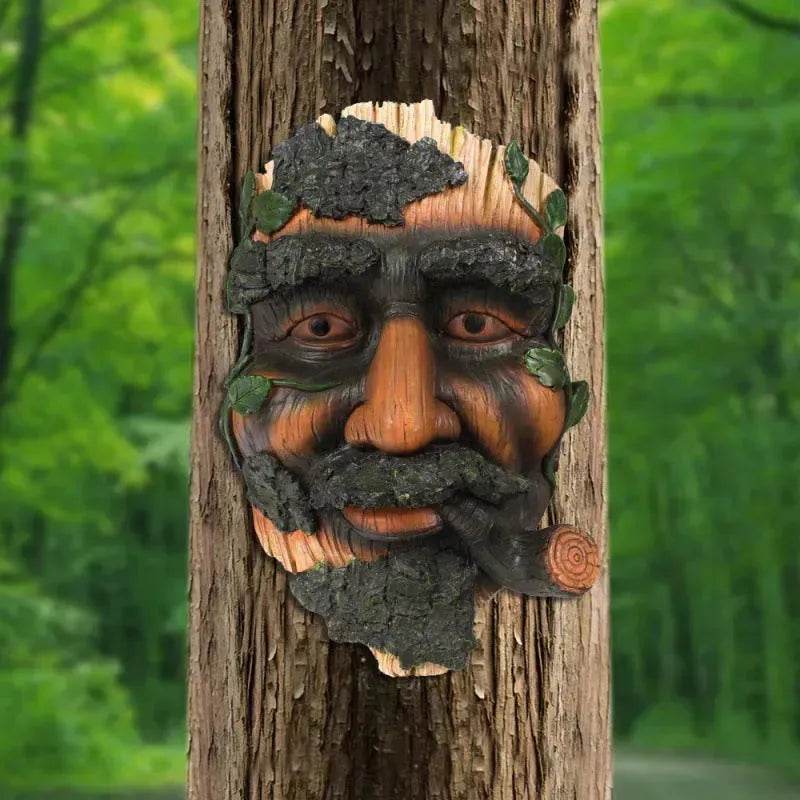 Smoker Man Wooden Resin Craft Ornaments Wall Decor - EX-STOCK Canada