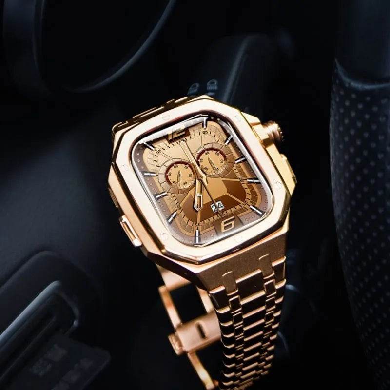 Integrated High-grade Metal Modified Watch Strap Case Stainless Steel Protective Case Cover Men's Business - EX-STOCK Canada