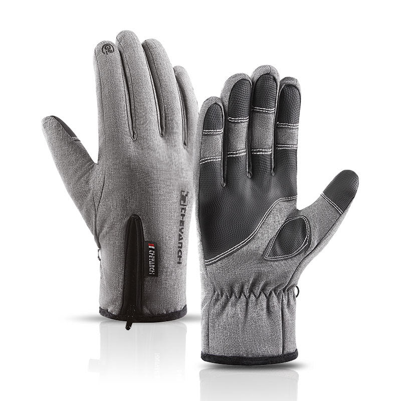 Outdoor waterproof gloves winter zipper touch screen | EX-STOCK product gallery photo 5