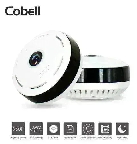 960P HD WiFi IP Camera, 360° Panoramic Fish Eyes Lens - EX-STOCK CANADA