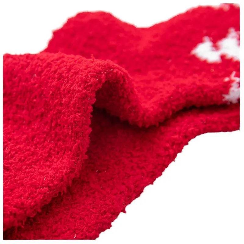 Winter Christmas Stockings Women's Thickened Bow Long Tube Fleece-lined - EX-STOCK Canada