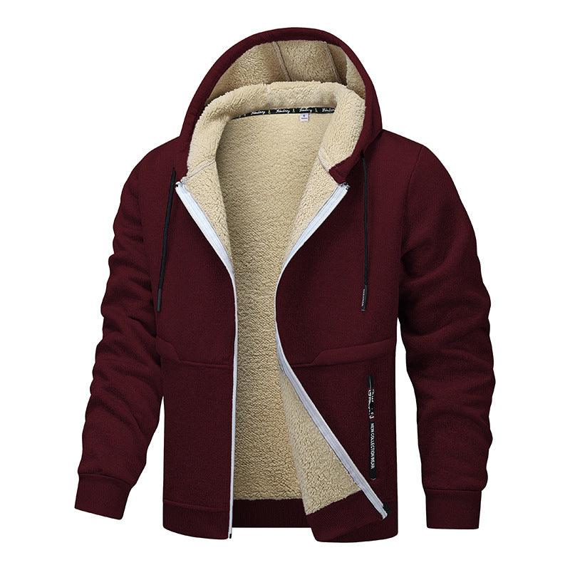 Men's Fashion Lambswool Thickened Coat Sweatshirt EX-STOCK Canada