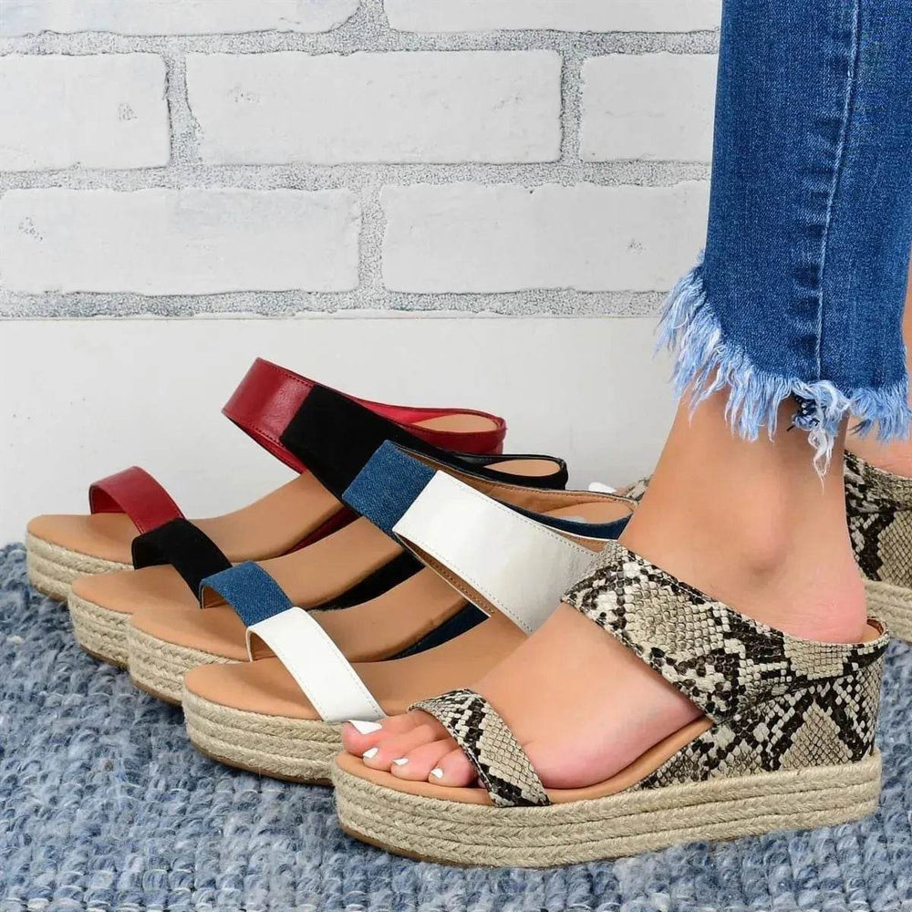 Casual High Wedge heel Slide on Slippers for women - EX-STOCK Canada