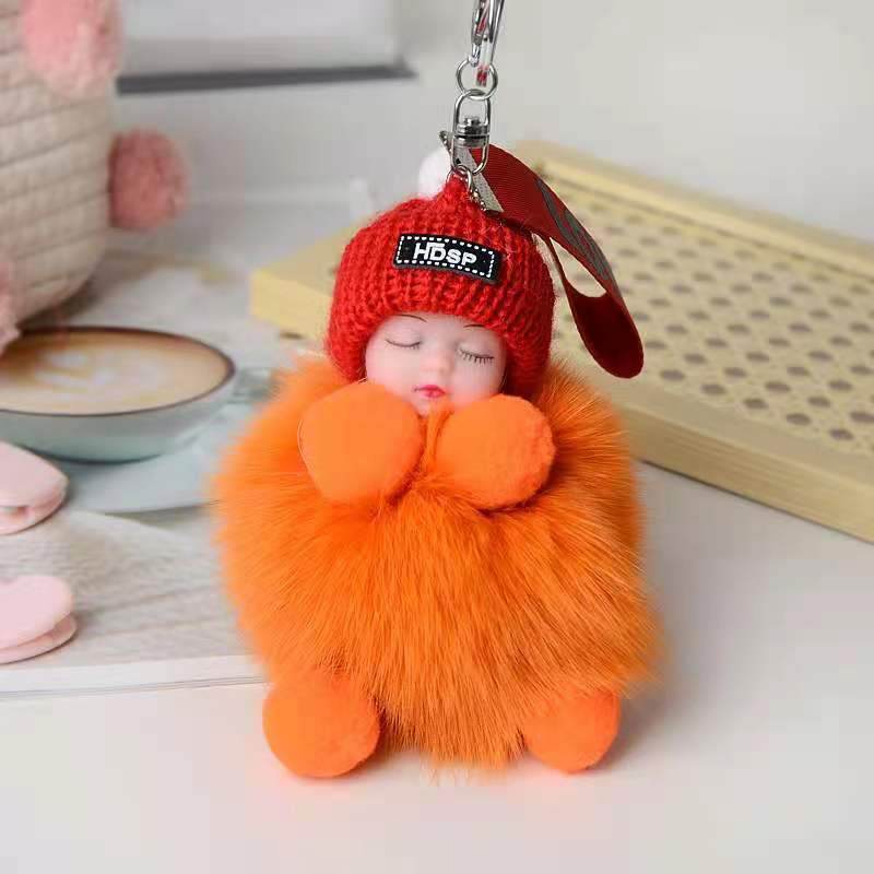 Cute Sleeping Doll Plush Doll Keychain Pendant Backpack Handbag Wallet Accessories - EX-STOCK Canada