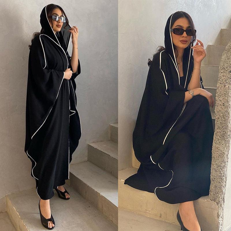 Mode de robe musulmane du Moyen-Orient à rayures - EX-STOCK Canada