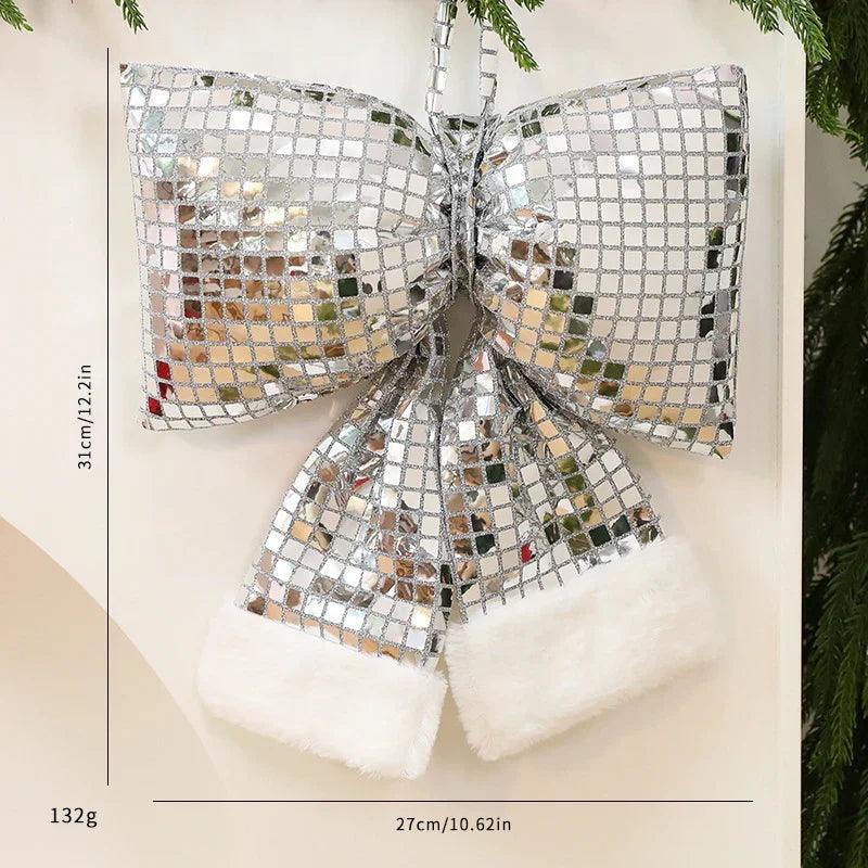 Mirror Bow Christmas Tree Decoration EX-STOCK Canada