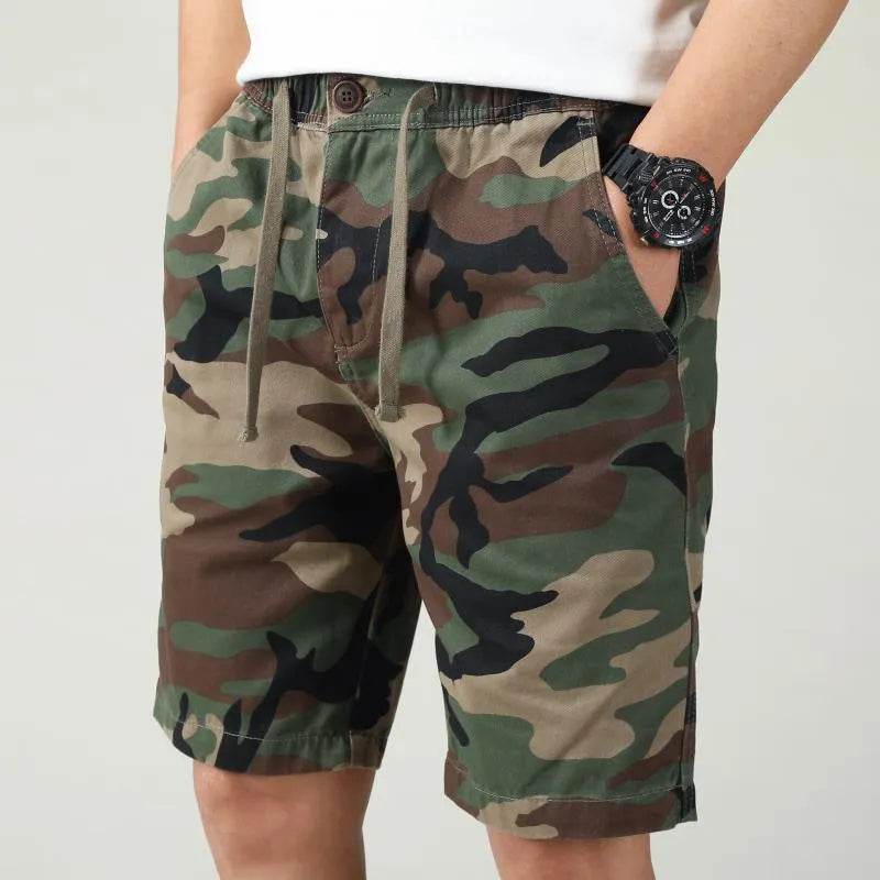 Straight Sports Leisure Five-point Workwear Cotton Camouflage Short Pants - EX-STOCK Canada