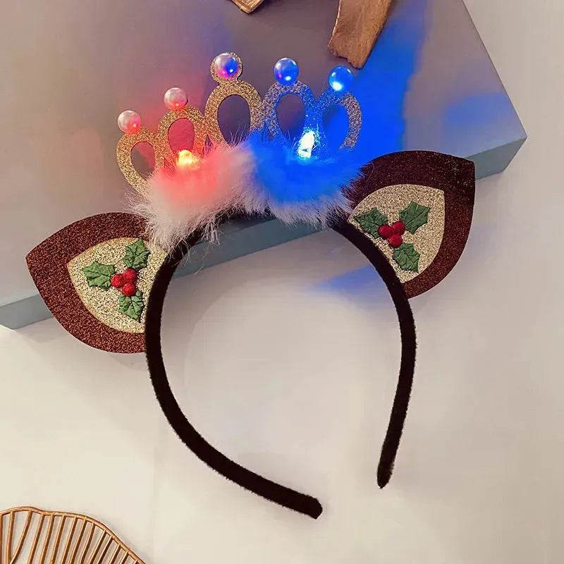 Christmas With Light Headband Snowflake Women's - EX-STOCK Canada