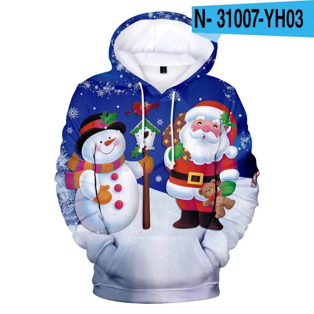 New Funny Christmas Printed Hoodie sweatshirt - EX-STOCK Canada