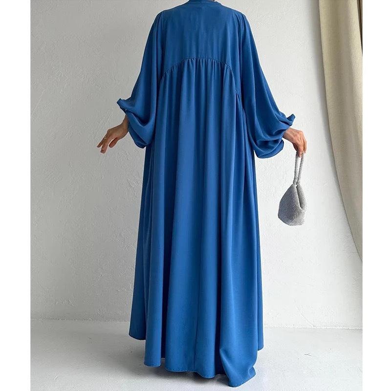 Mode féminine Robe musulmane Manteau ample à laçage et taille ajustée Long EX-STOCK Canada