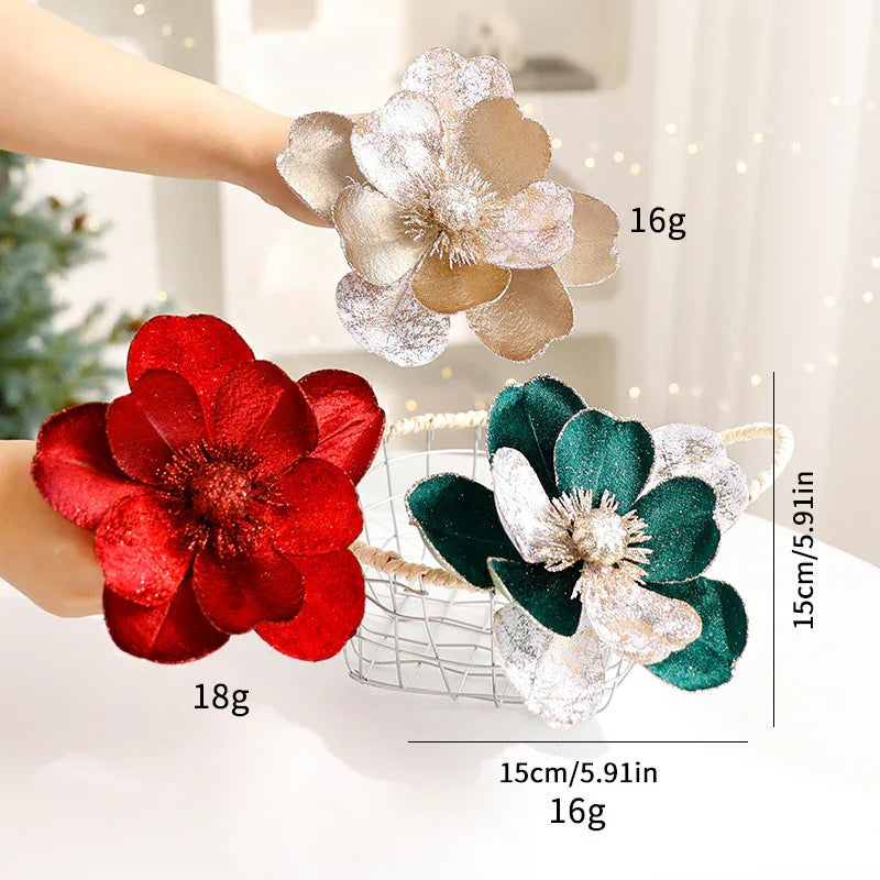 Christmas Flower Ornaments Christmas Tree Decorations EX-STOCK Canada