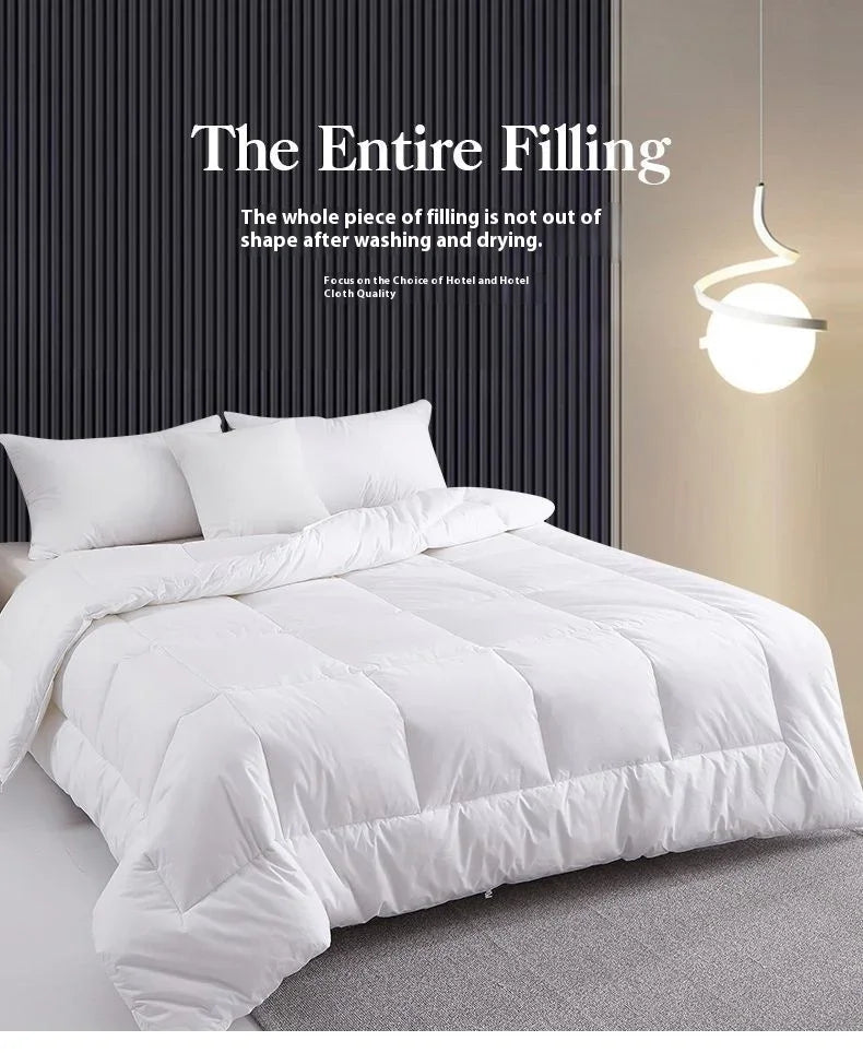 Chemical Fiber Bed & Breakfast Hotel Duvet Insert Thick Feather Velvet Quilt EX-STOCK Canada