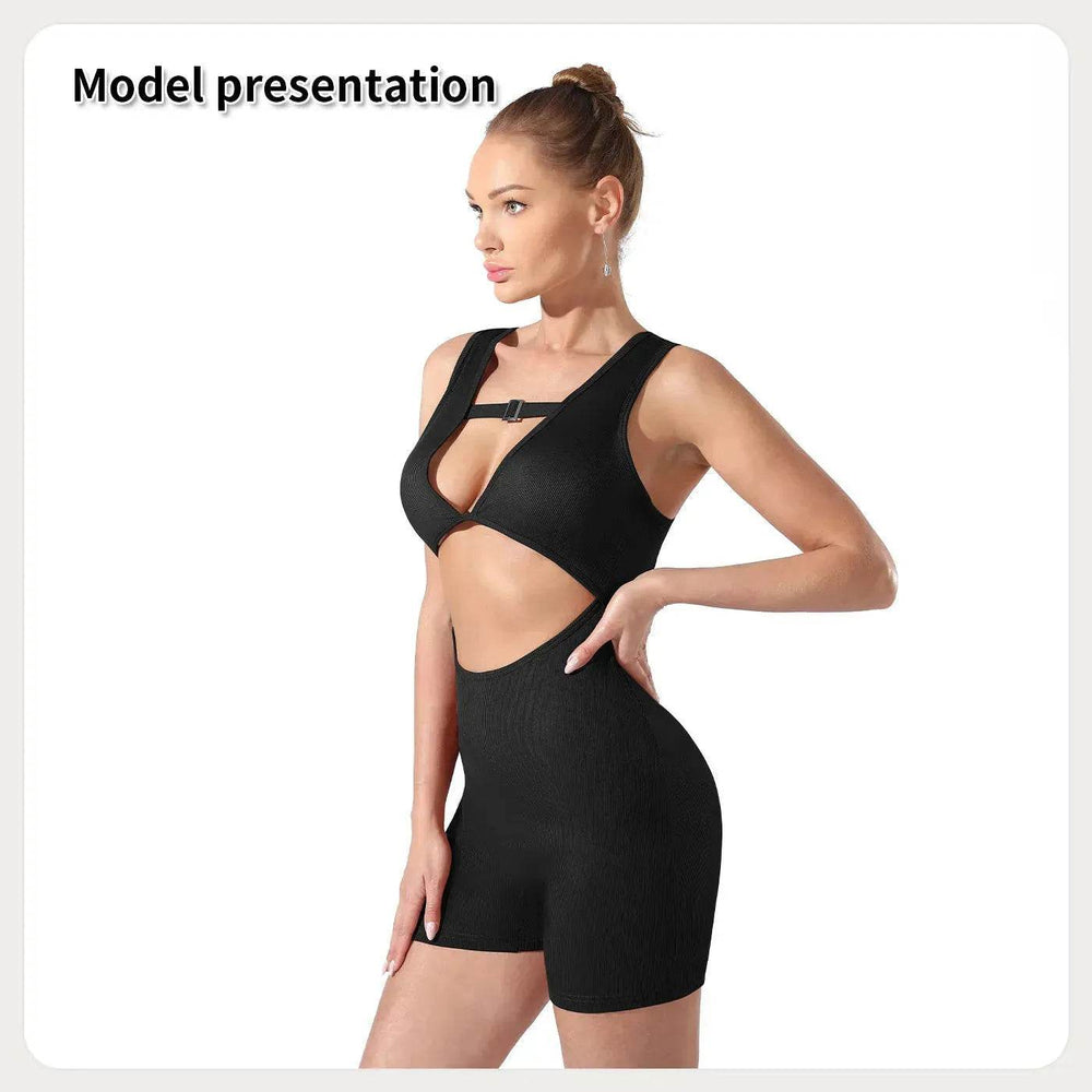 Women Cut out Unitard Short Bodysuit - EX-STOCK Canada