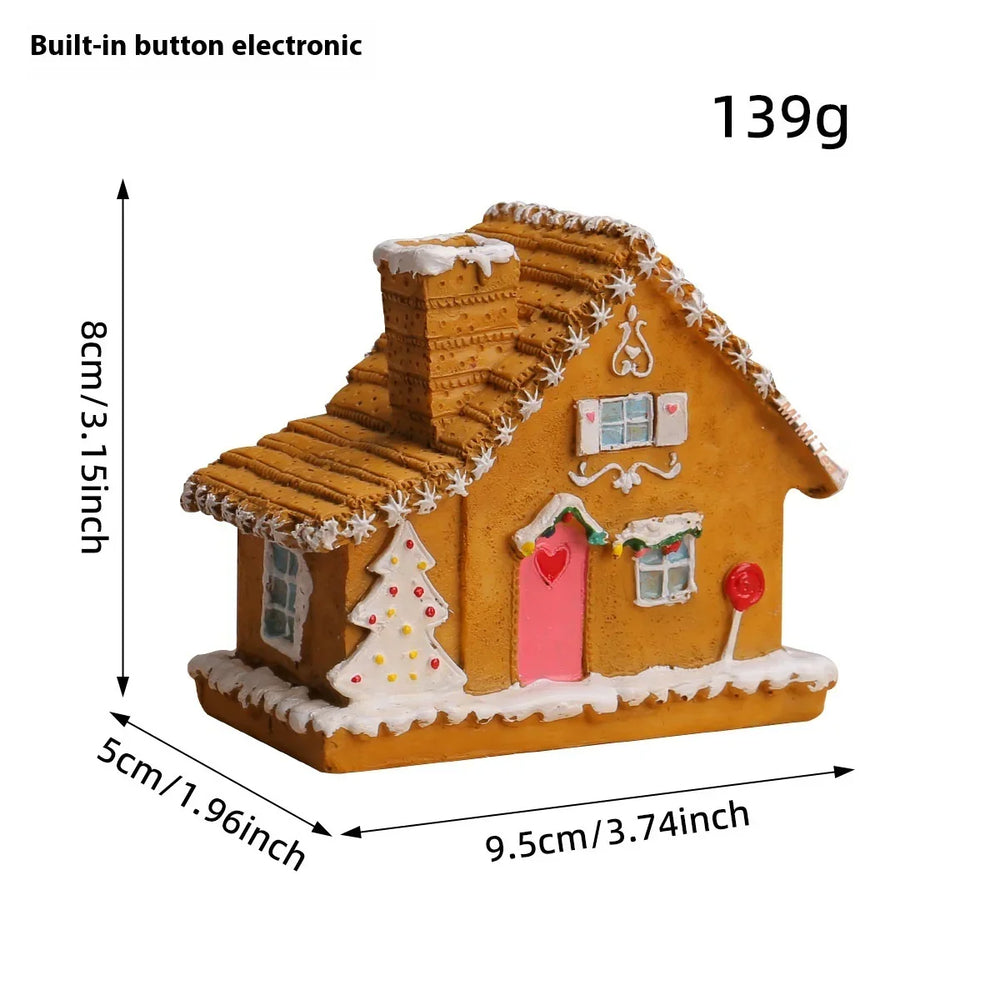 Christmas Small House Micro Landscape Luminous House Furnishings Ornaments EX-STOCK Canada