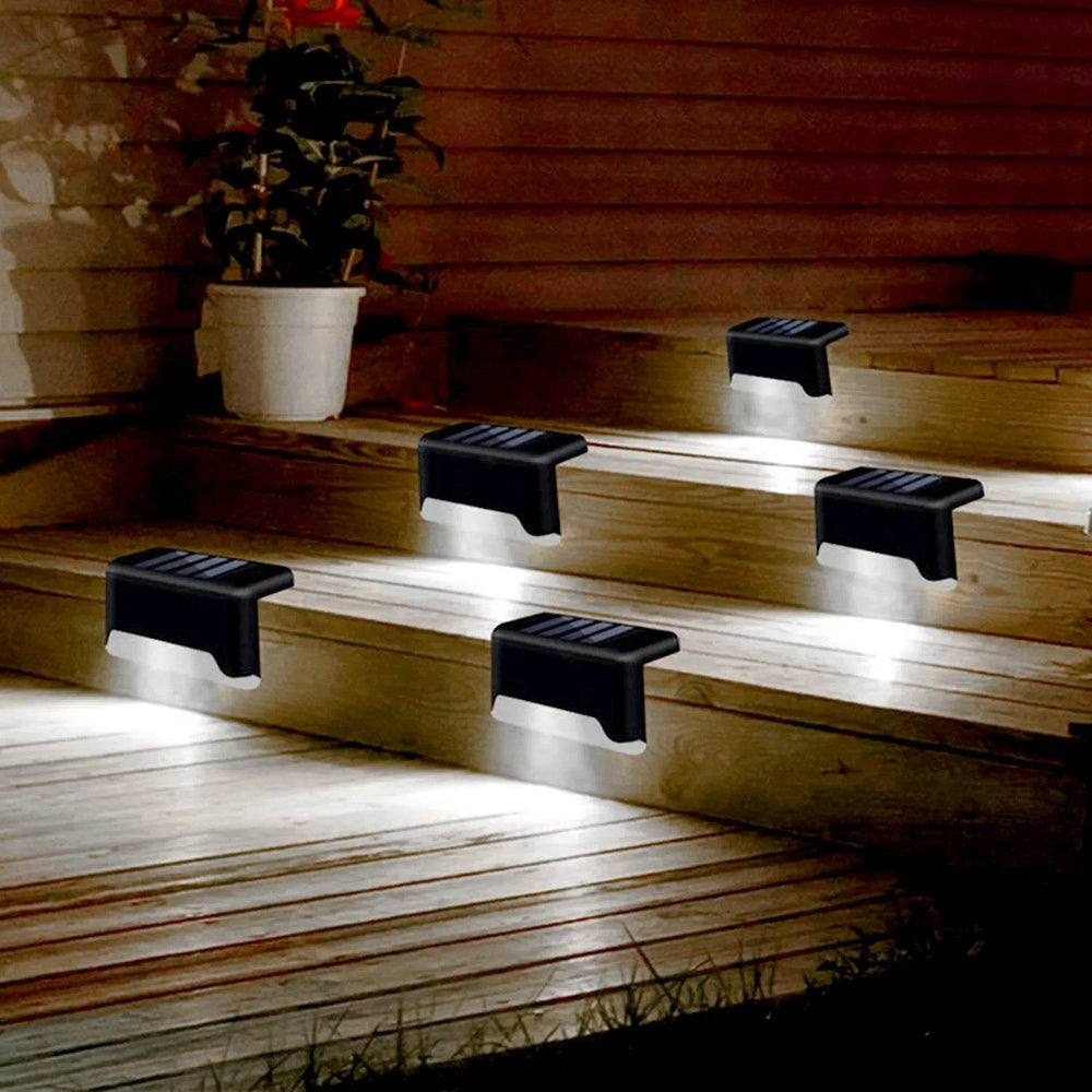 4 Solar LED Bright Deck Lights Outdoor Garden Patio Railing Decks Path Lighting Outdoor Garden Light Deck Lamp Solar Stairs Light - EX-STOCK Canada