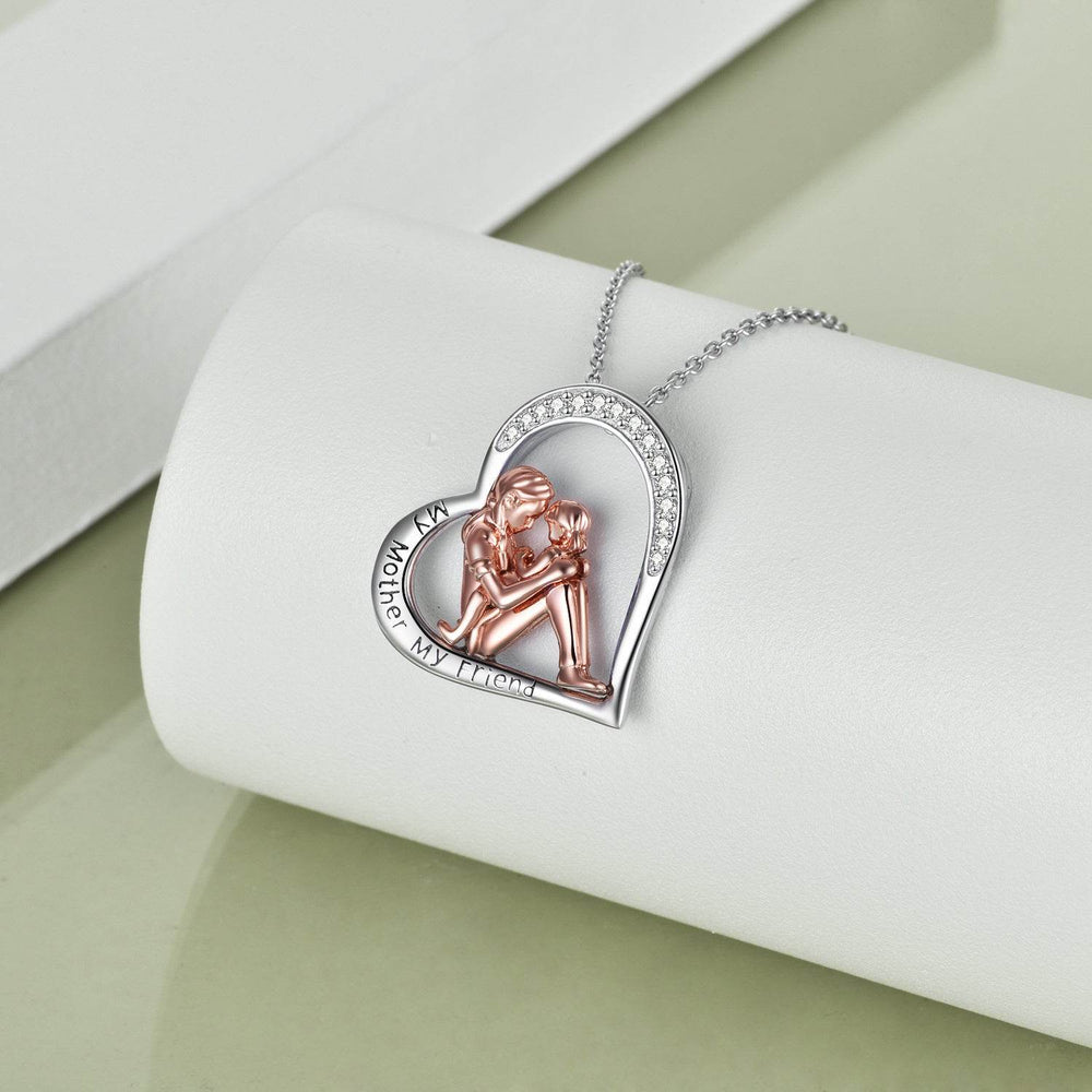 Mother's Day Necklace 925 Sterling Silver Engraved My Mother My Friend - EX-STOCK Canada