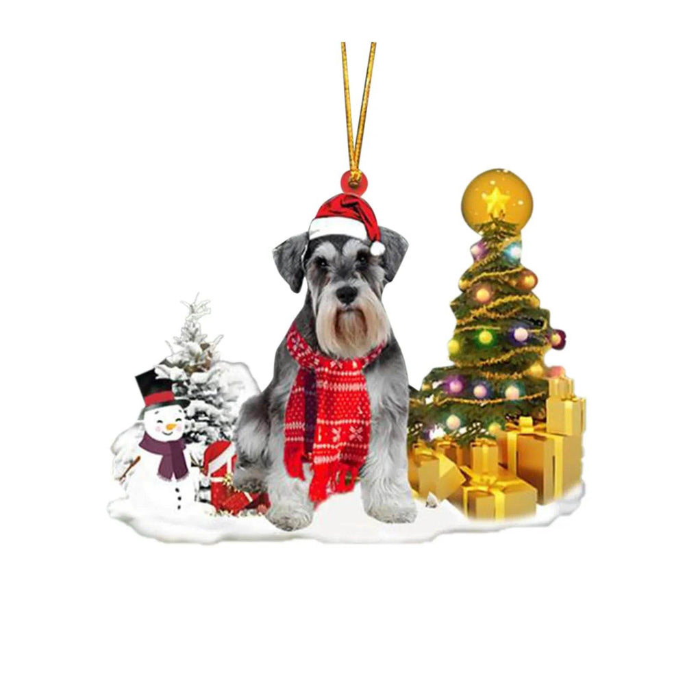 Christmas Family Puppies Decorate Trees With Lights - EX-STOCK Canada