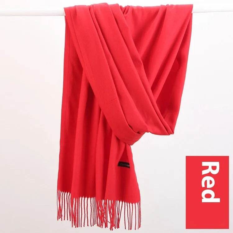 Pure Color Warm Keeping Scarf All-match Cashmere Shawl - EX-STOCK Canada