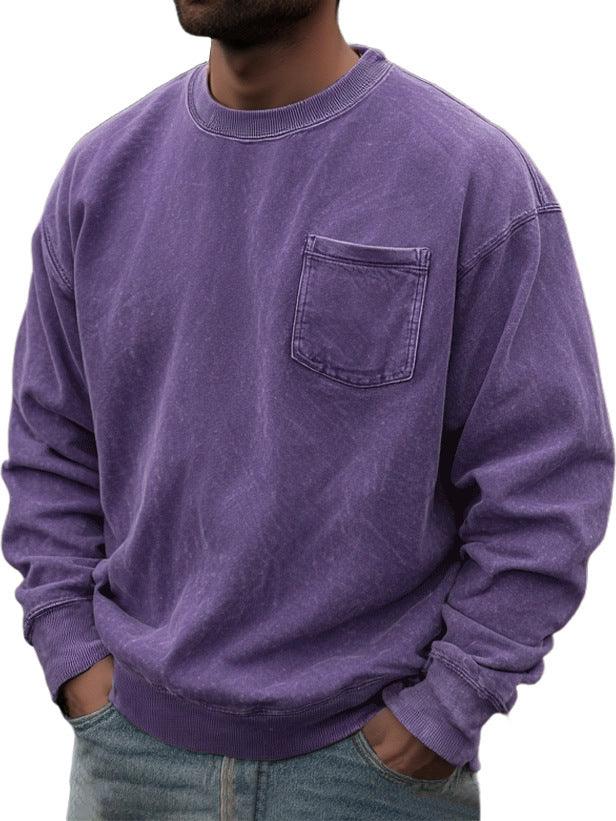 Pull-over pour homme à col rond et manches longuesEX-STOCK Canada