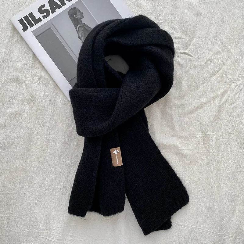Women's Sweet Version Fleece Solid Scarf Autumn And Winter - EX-STOCK Canada