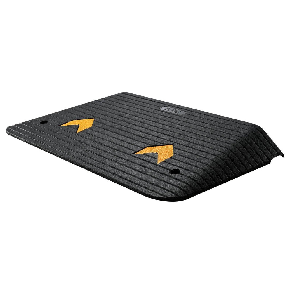 Upgraded Rubber Threshold Ramp, 3.5 Rise Door Ramp With 1 Channel, Natural Rubber Car Ramp With Non-Slip Textured Surface, 33069 Lbs Load Capacity Curb Ramp For Wheelchair And Scooter - EX-STOCK Canada