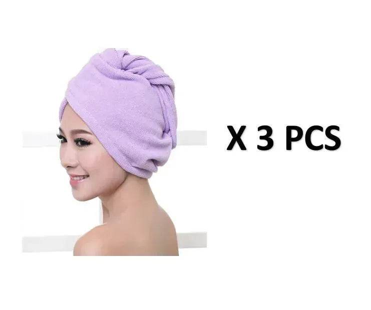 Women's Microfiber Hair Dryer Cap Absorbent Hair Towel. - EX-STOCK Canada