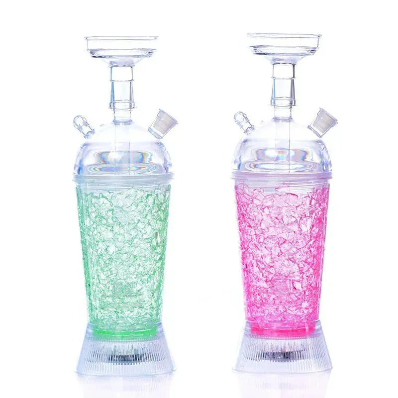 Arabic Hookah With LED Light Portable Car Gel Broken Crystal Cup - EX-STOCK CANADA