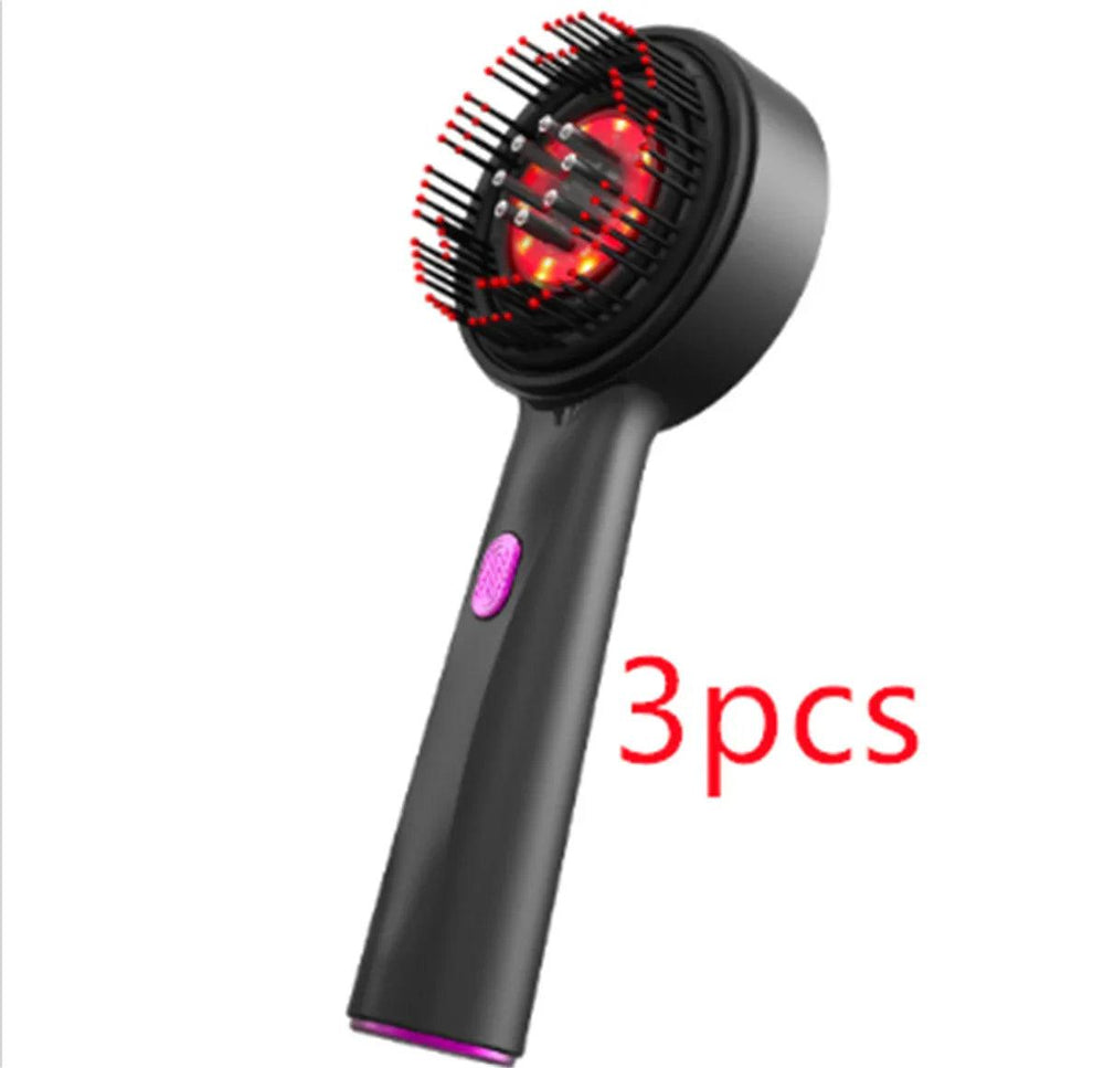 Peigne de Massage Électrique pour la Maison Peigne de Drainage du Cuir Chevelu Lumière Rouge Peigne Anti-dérapant Soin des Cheveux Peigne de Massage MultifonctionEX-STOCK Canada
