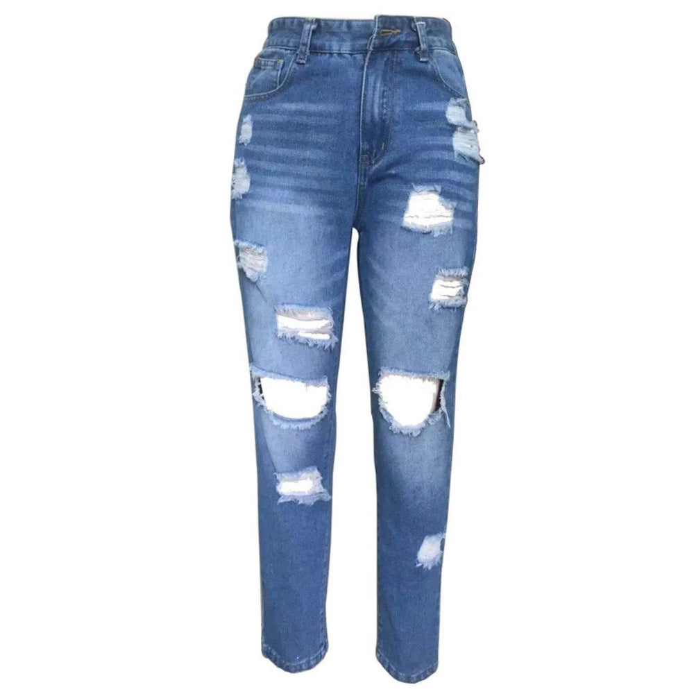 Ripped Slim Fit Baggy Jeans Pant For Women - EX-STOCK Canada