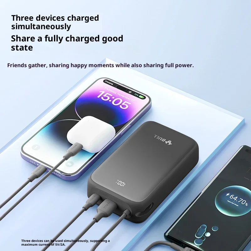 Batterie externe 20000 MA Grande capacité Super Charge rapide avec câbleEX-STOCK Canada