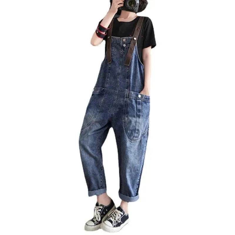 Y2K Women's Loose Denim Overalls Romper Suit - EX-STOCK Canada