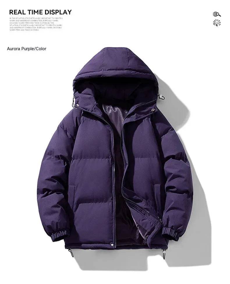 Men's Hoodie Padded Coat Thickened Cotton-padded Clothes Loose Casual Cotton-padded Jacket - EX-STOCK Canada