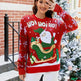Knited Christmas Sweaters With Santa Claus Patterns Tops Winter Sweet Christmas Snowflake Pullovers For Women Clothes - EX-STOCK Canada