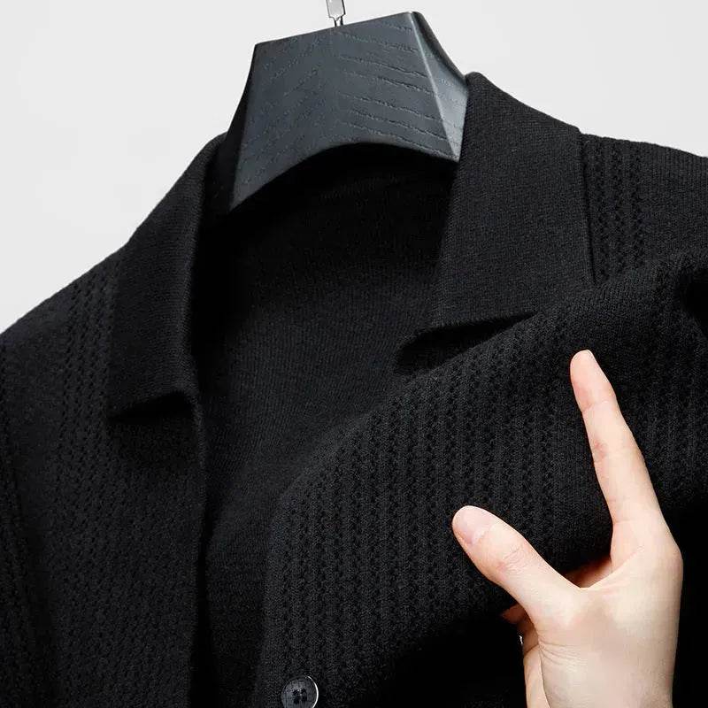 Slim fit Knitted Cardigan sweater For Young Men Workwear for fall Winter - EX-STOCK Canada