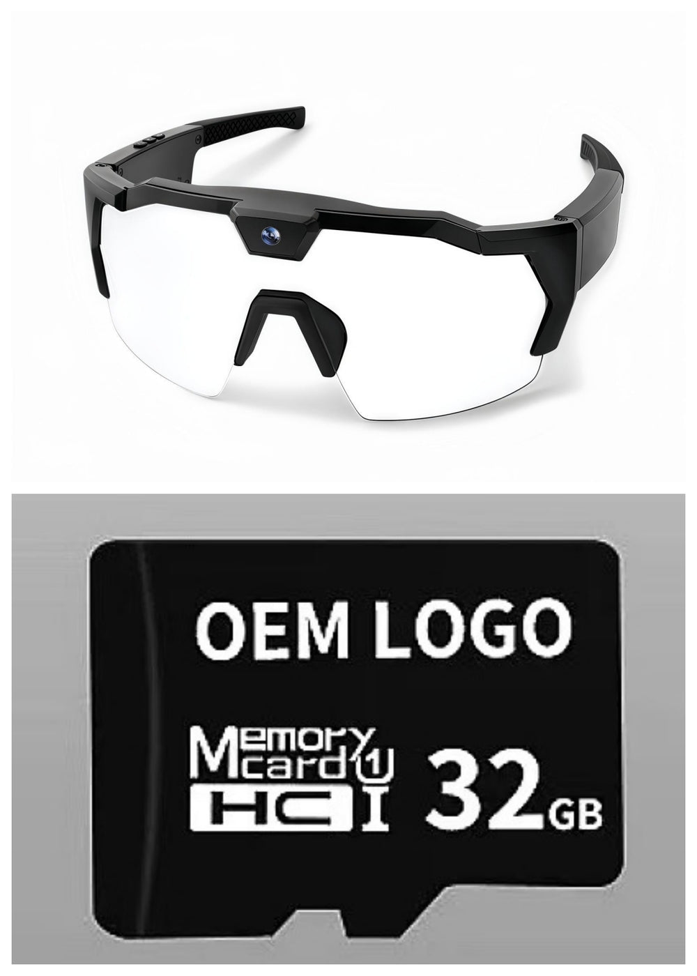 AI Smart Riding Glasses with Built-In Camera & Wi-Fi – Photochromic Cycling Sunglasses