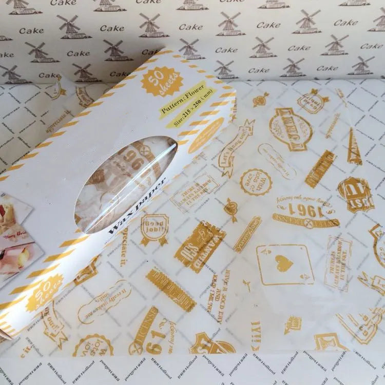 Oilproof Food Packaging Bee Wax Paper food wrap - EX-STOCK CANADA