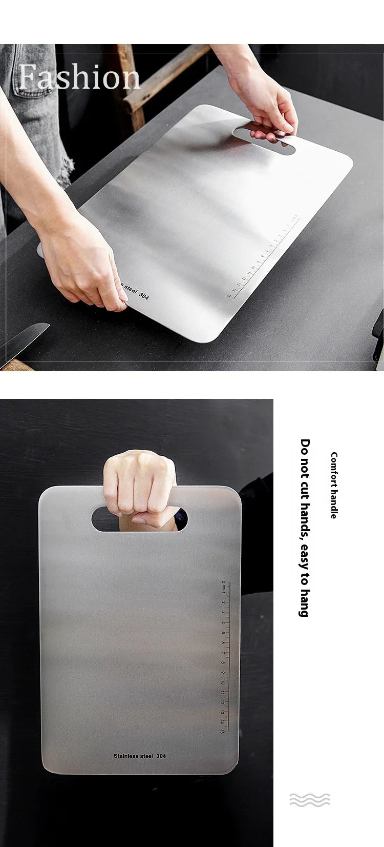 Household Stainless Steel Cutting Board Cut Vegetables EX-STOCK Canada