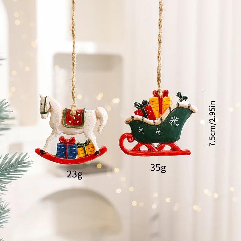 Decorazioni di Natale Cartone Animato Renna OrnamentiEX-STOCK Canada