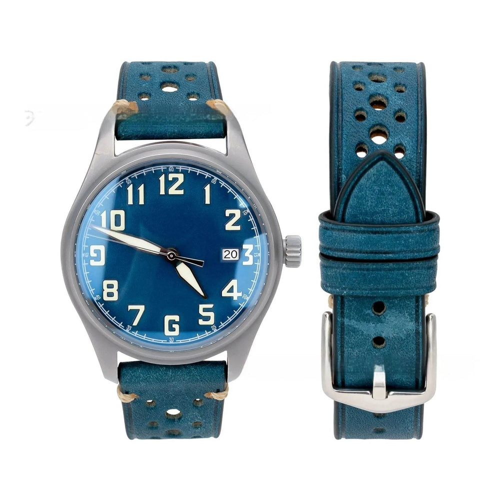 20mm Watch First Layer Cow Leather Watch Strap Retro Comfort - EX-STOCK Canada