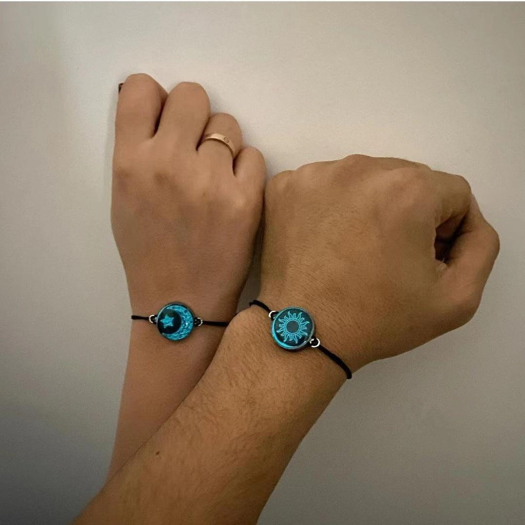 Sun And Moon Lovers Time Stone Woven Hand Strap - EX-STOCK Canada